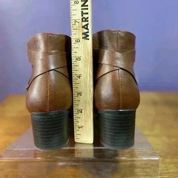 Natural Soul by Naturalizer Womens Calm Ankle Boot Whiskey Brown Size 10M - Picture 5 of 11